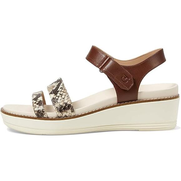 NWT Cole Haan Women's Originalgrand Sandal, Dark Cuo Sanddollar Snake Print-Sz11 - Picture 4 of 7